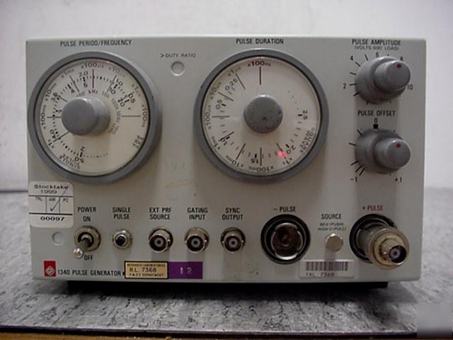 General radio 1340 pulse generator with manual *tested*