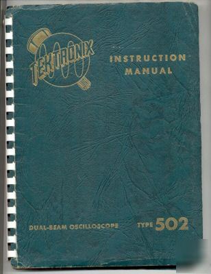 Tek tektronix 502 green instruction manual.