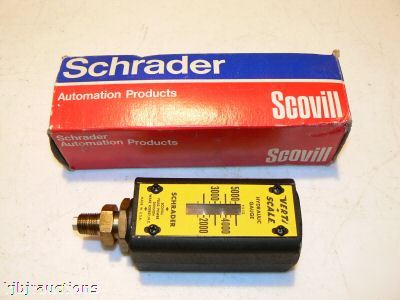 Schrader bellows 5000 psig veri scale hydraulic gauge