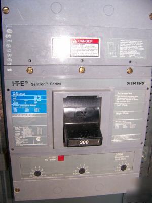 Siemens JXD63B300 3POLE 300AMP 600V circuit breaker