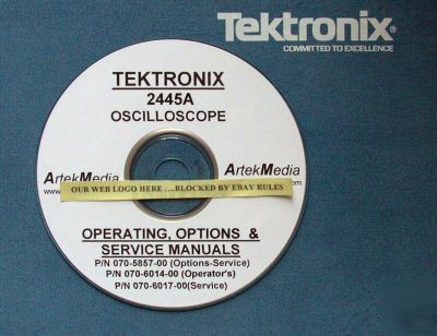 Tek 2445A operating, service & option manuals (3)