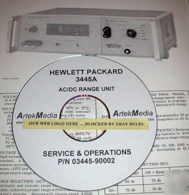 Hp 3445A operating & service manual