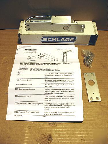 Schlage locknetics electromechanical deabolt 405BPS