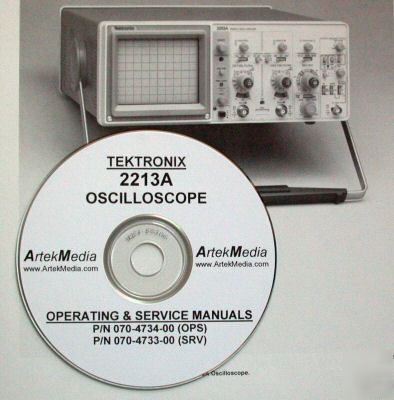 Tektronix 2213A operating & service manuals (2 vol)