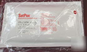 Berkshire sterile satpax* 9 x 9 wipes - case 24 packs