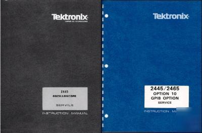 Tek 2445 and options manuals set 4 volumes +extras 