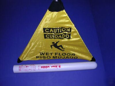 Handy cone english/spanish wet floorsafety sign 5199375