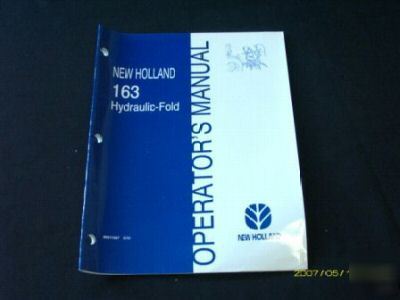 New holland 163 hyd fold tedder rake operator manual