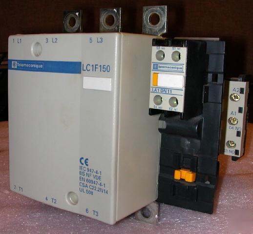 Telemecanique LC1F150 contactor 600VAC 200AMP.