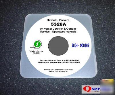 Hp 5328A service + operators manuals 