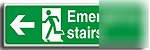 Emer. stairs-rm left sign-a..vinyl-600X200MM(sa-051-at)