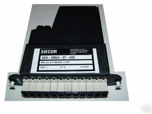 Siecor corning cable system cch-CM24-97 fibers mtp mtrj