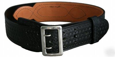 Hwc basketweave leather sam browne duty belt sz 32