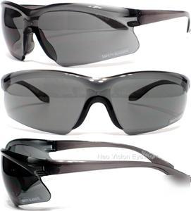 Wrap smoke lens safety glasses sunglasses motorcycle