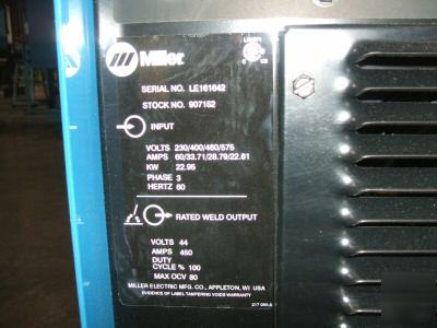 2004 miller axcess 450 mig welder inverter power source