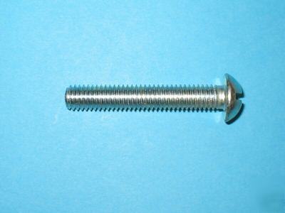 100 slotted round machine screws - size: 3/8-16 x 5-1/2