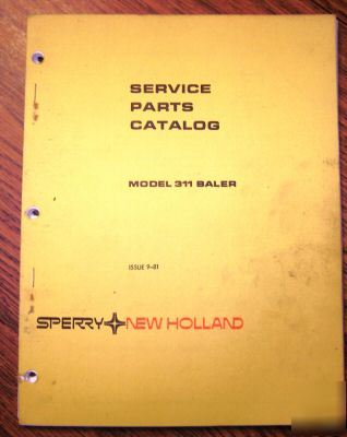 New holland 311 baler parts catalog manual book nh