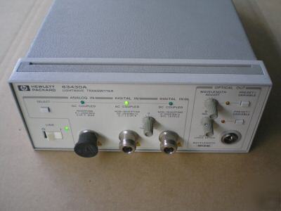Hp 83430A lightwave transmitter w/ option 130