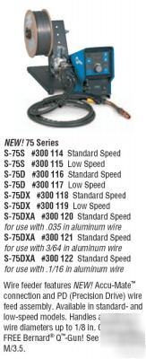 New miller 300119 s-75DX low speed wire feeder - 