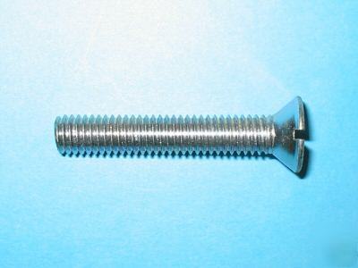 1,000 slotted flat machine screws - size: 8-32 x 1