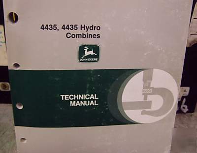 John deere 4435 and 4435 hydro combine repair manual