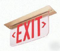 Prescolite lep series edge-lit led exit signs db side