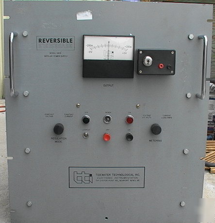 Reversible bipolar plating power supply 250 a +/- 4 vol