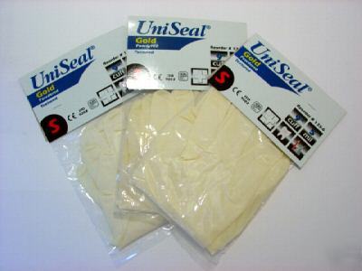 152 disposable latex lightly powdered gloves - small
