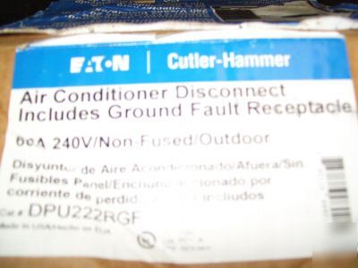 Eaton cutler-hammer air conditioner disconnect w