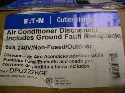 Eaton cutler-hammer air conditioner disconnect w