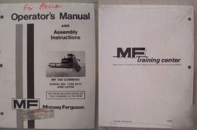 Massey ferguson 760 combine operator manual-nos 
