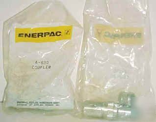 New enerpac coupler set a-630 coupling set of 2 ea 