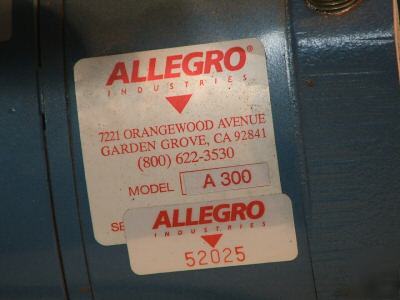 Allegro a-300 respirator air pump gast 0523