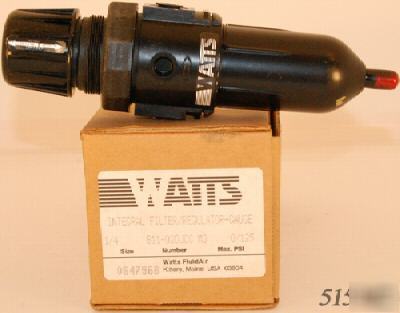Watts integral filter regulator B11-02DJCG 0-125PSI 