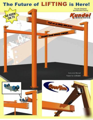 New snap trac overhead crane kit and easy to assemble