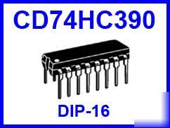 CD74HC390 74HC390 dual decade ripple counter dip-16