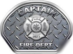 Fire helmet face decal 49 reflective captain dp