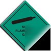 Non flammable gas sign-a.vinyl-230X230MM(ha-008-ag)