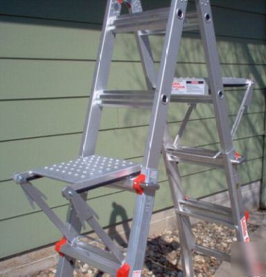 Two ladder work platforms for little giant ladders 