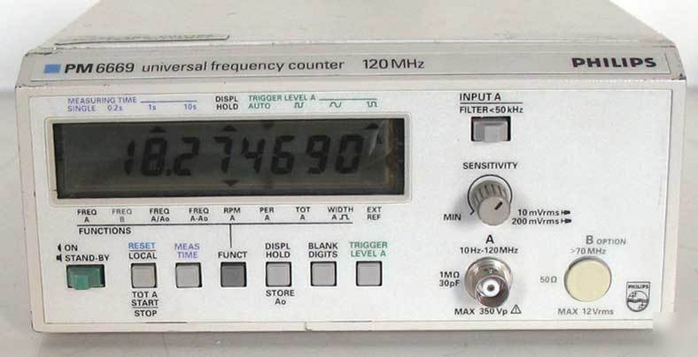 Fluke/philips PM6669 precision frequency counter 