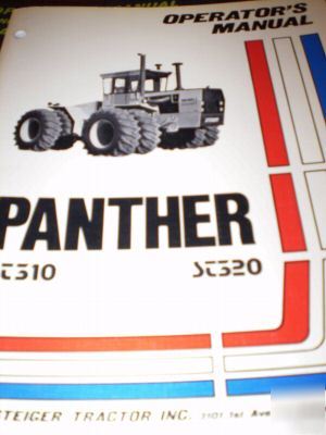 Steiger panther ST310, ST310 tractors operators manual