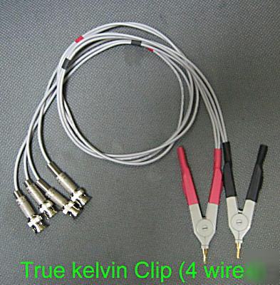 True kelvin clip for lcr meter (4 wire) with lcr parts