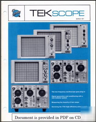 Tekscope march 1971 issue (cd) 5103N D10 D11 D12 & more
