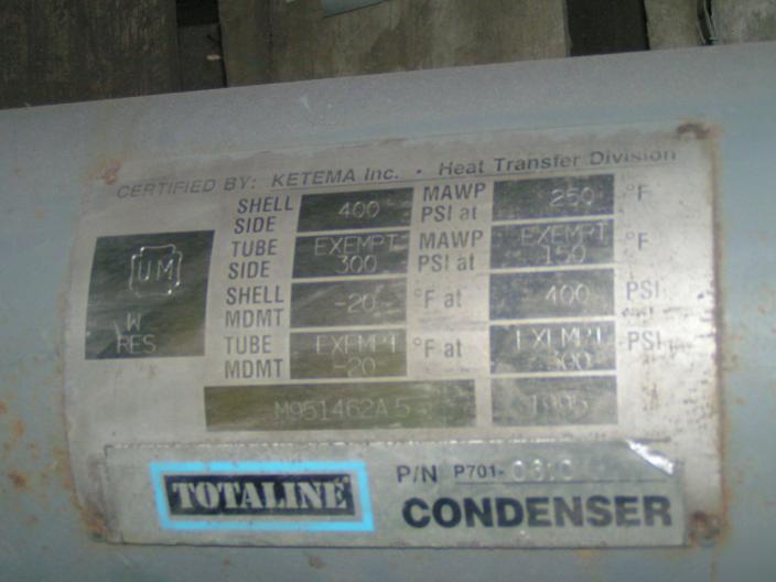 Totaline condenser heat exchanger P701-3110