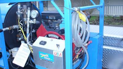  hot high pressure washer diesel fired and trailer
