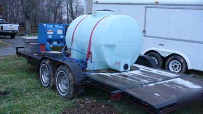  hot high pressure washer diesel fired and trailer