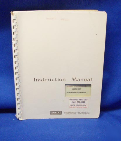 Fluke 332B instruction manual w/schematics