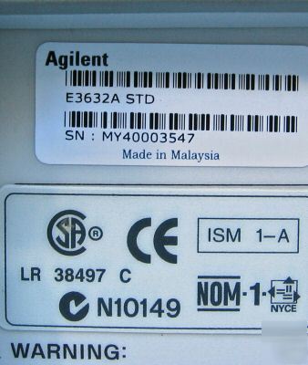 Agilent E3632A 120W power supply 15V 7A 30V 4A tested
