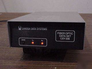 Canoga data systems #csy-306 fiber optic data set