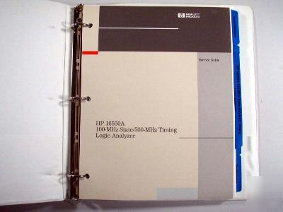 Hp 16550A logic analyzer manual